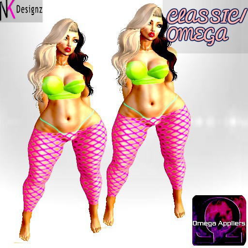 WK PINK TIGHTS WITH GREEN TOP