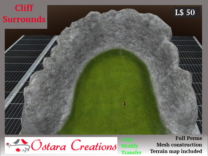 Cliff Semi-Surround Landscaping Terrain