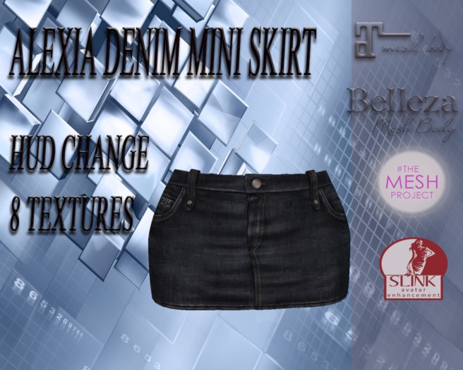 Alexia Denim Mini Skirt