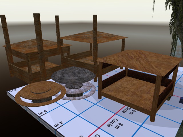 GlamGal fp gazebo and picnic table mesh set