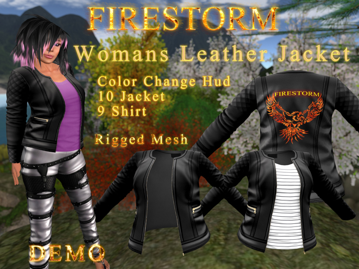 Womens Firestorm Leather Jacket DEMO