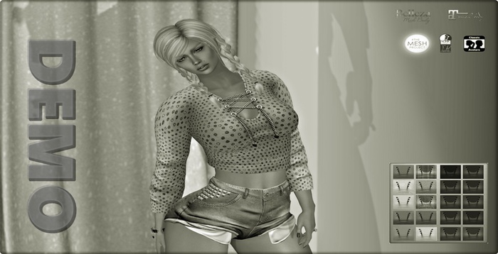 DEMO - Bella Cropped Shirt