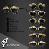SUNGLASSES SRL GOLD     -RYCA-