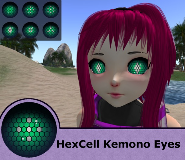 [KS]HexCell Kemono Eyes GREEN