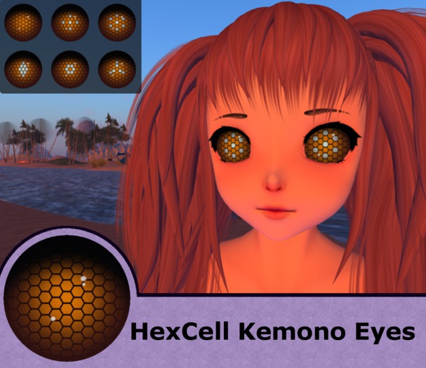 [KS]HexCellKemonoEyesORANGE