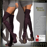 :KR: Goddess Thigh Boots - Plum