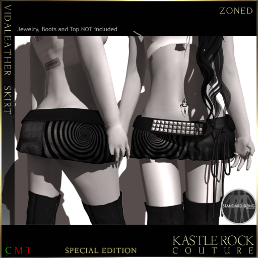 :KR: VidaLeather Skirt - Zoned
