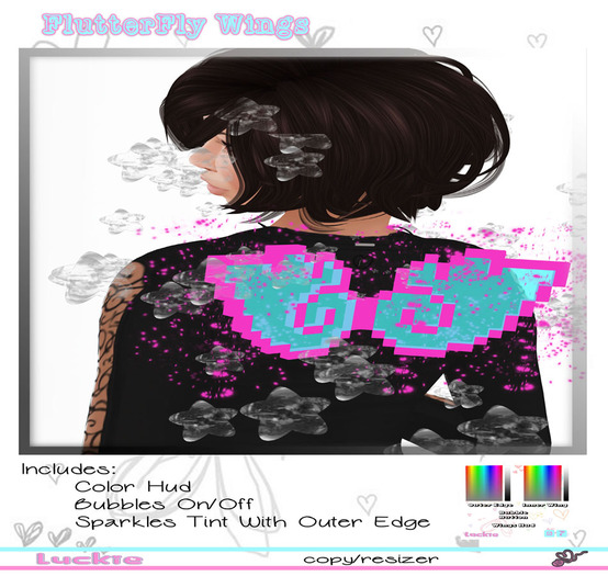-Luckie- FlutterFly Wings - ORIGINAL MESH