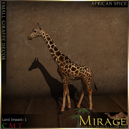 =Mirage= Small Giraffe Decor