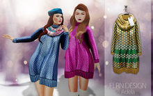 [FLRN] Adela Knit Dress Polka-dot Yellow