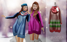 [FLRN] Adela Knit Dress Polka-dot Red
