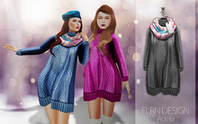 [FLRN] Adela Knit Dress Diamond Gray
