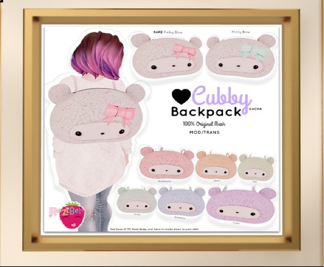 [RI] Cubby Backpack (Grape)