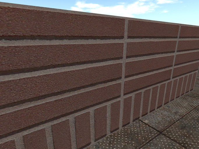 High Resolution Seamless Red Brick Wall with Full Perm Texture Included 8642