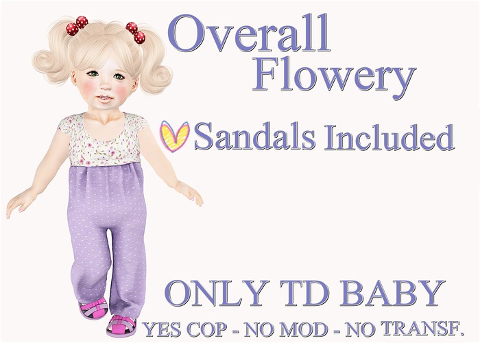 SAPEKA'S Overall Flowery  TD BABY - BOX