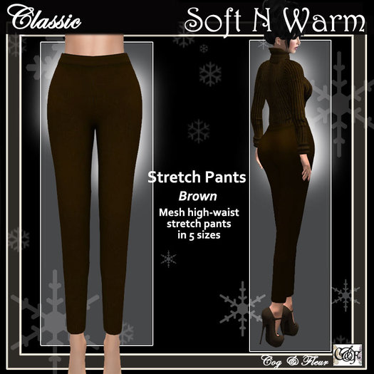 C&F Mesh Stretch Leggings - Brown