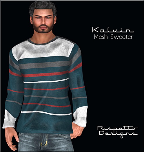 Rispetto Designs - Kalvin MESH Sweater - Teal
