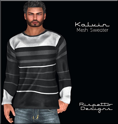 Rispetto Designs - Kalvin MESH Sweater - Black