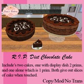 RIP Diet Chocolate Cake