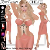 CHLOE APRICOT Dress & Heels Maitreya/Slink/Belleza