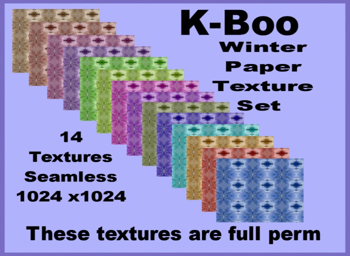 k-boo winter paper texture set