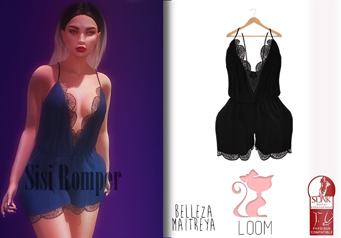 LOOM.  Sisi Romper Black
