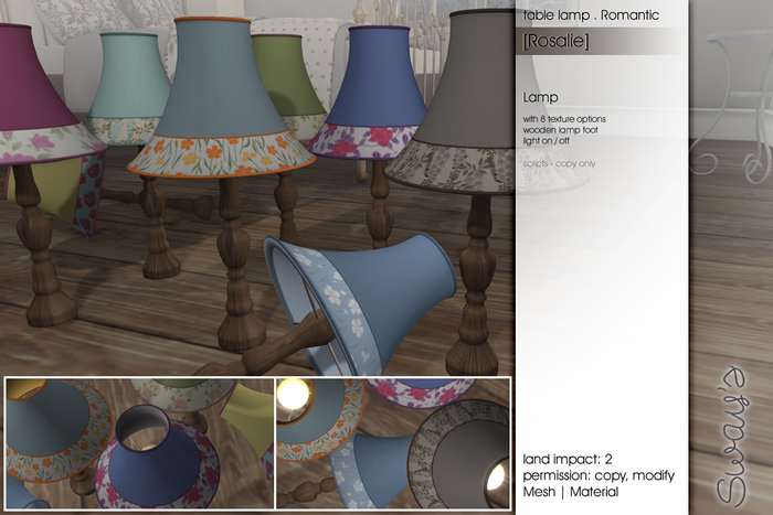 Sway's [Rosalie] Lamp . romantic