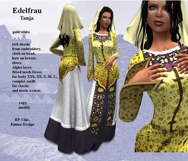 RP-Chic Edelfrau Tanja gold white