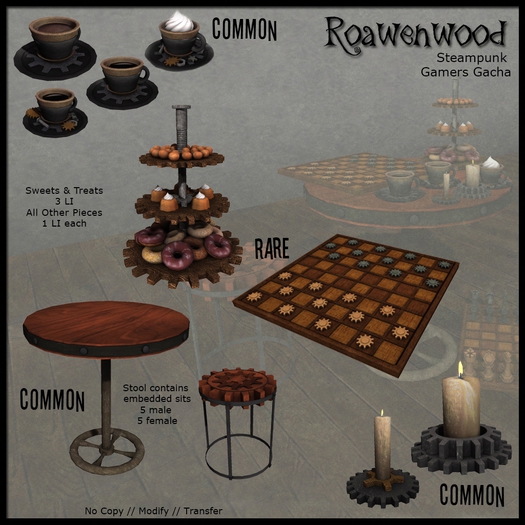 {RW} Steampunk Checker Board - Garden Gacha RARE
