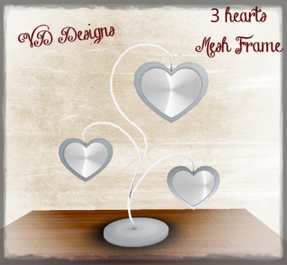 -VD- 3 hearts mesh frame