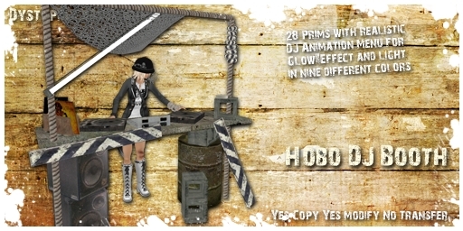 .dystopia. hobo dj booth