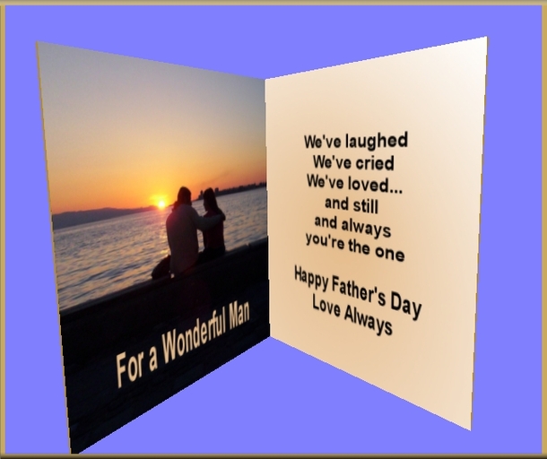 ~FDA~ For a Wonderful Man on Father's Day~