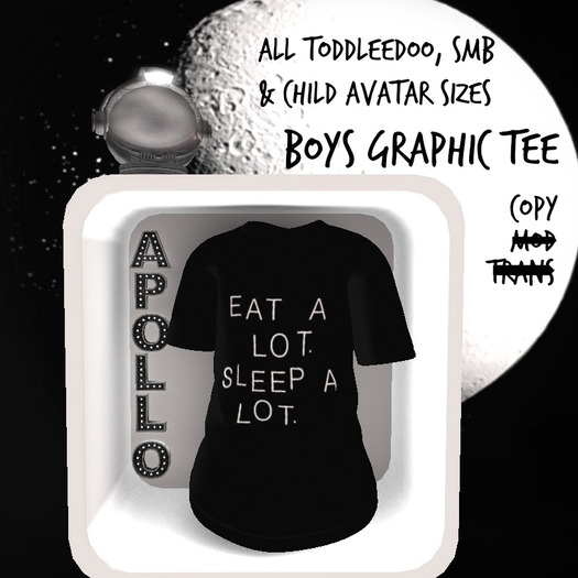 Apollo // Eat Alot Sleep Alot Tee