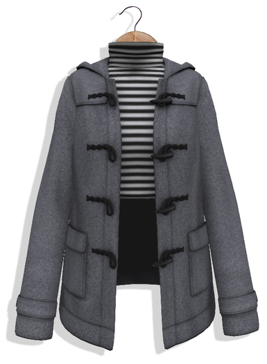 [MotiAme] Duffle Coat - Gray