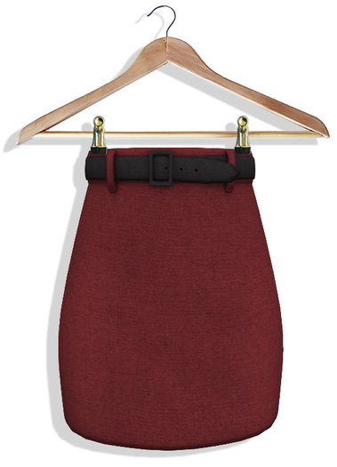 [MotiAme] Mini Wool Skirt - Red