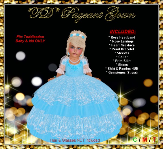 *TD* Lil Miss Cheerleader - Teal (Box)