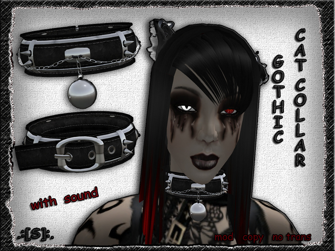 .:[S]:. Gothic Cat Collar (BOX)