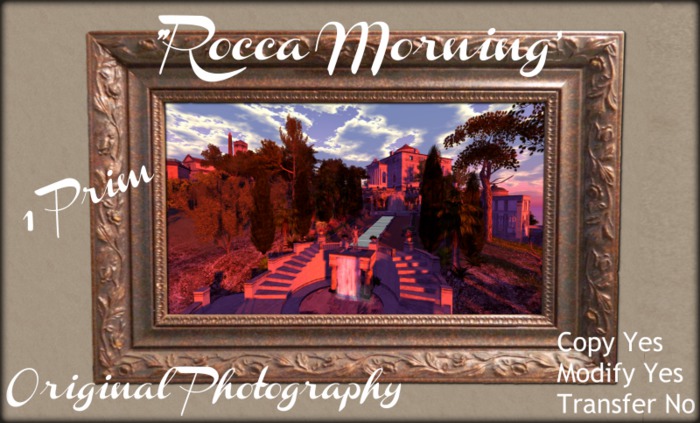 Whimsy Rose Wall Art "Rocca Morning" (Copy/Mod)