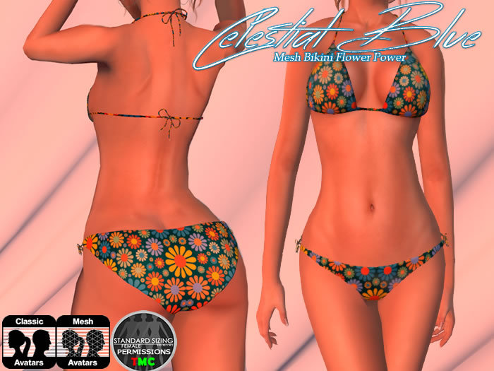 Celestial Blue - FlowerPower Bikini