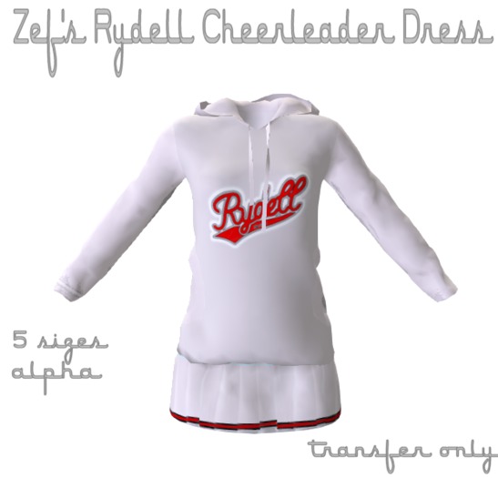 Zef's Rydell High Cheerleader Outfit