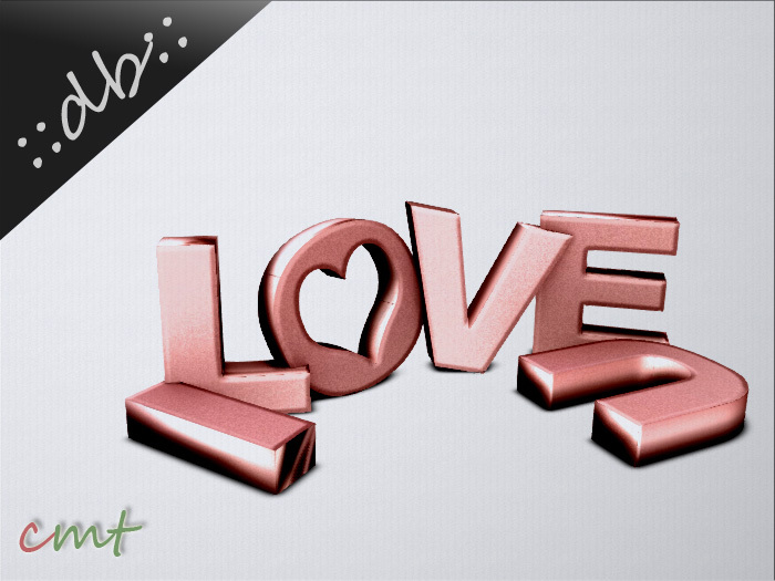 ::db:: I Love You Letter Decoration Rose