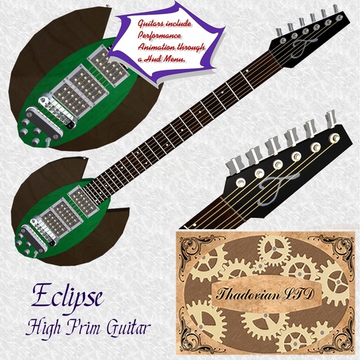 Thadovian Eclipse Guitar -Green - Boxed