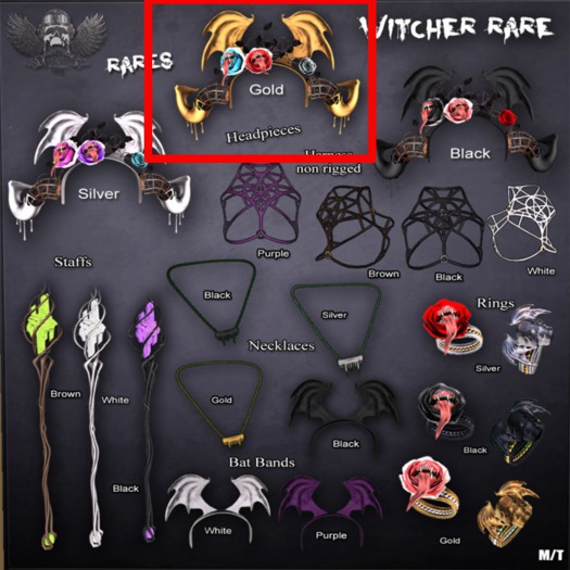 {The Forge] Witcher Headpiece, Gold, RARE