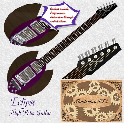 Thadovian Eclipse Guitar - Purple
