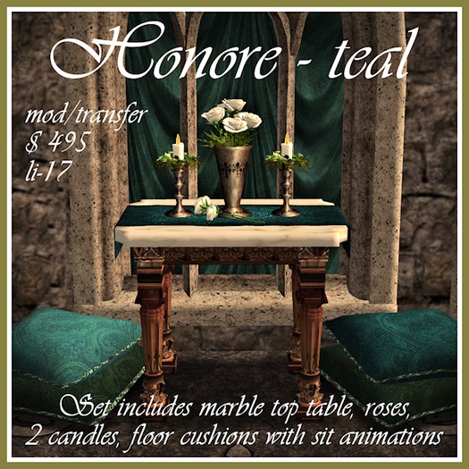 *K* Honore-Teal-Full Set