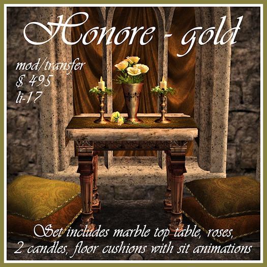 *K* Honore-Gold-Full Set