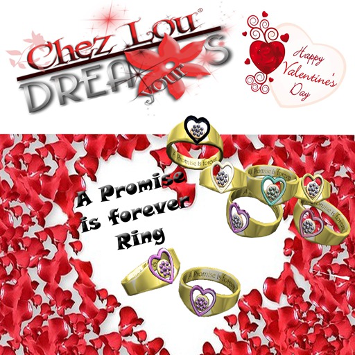 *Chez Lou * A Promise is forever Ring "Or Mauve" [ Wear Me ]