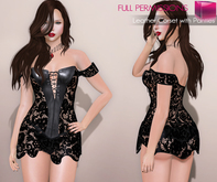 Full Perm Classic Rig Off Shoulder Lace Corset Sexy Mini Dress for Classic Avatarrs