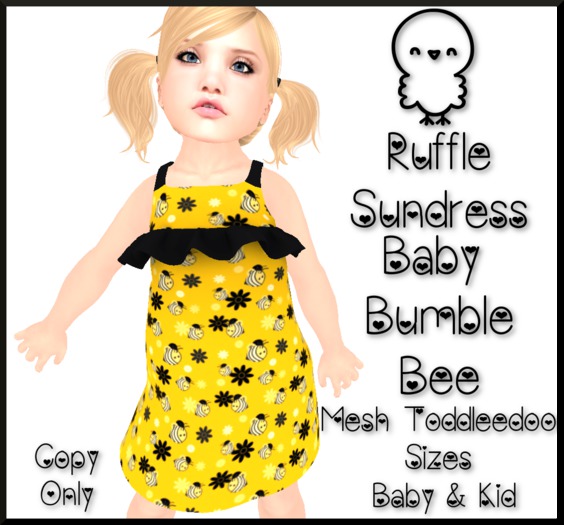 ~TCR~KIDS~ Ruffle Sundress Baby Bumble Bee