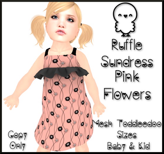 ~TCR~KIDS~ Ruffle Sundress Pink Flowers